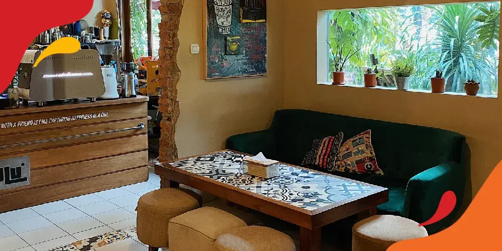 blu coffee & kitchen dengan suasana homey